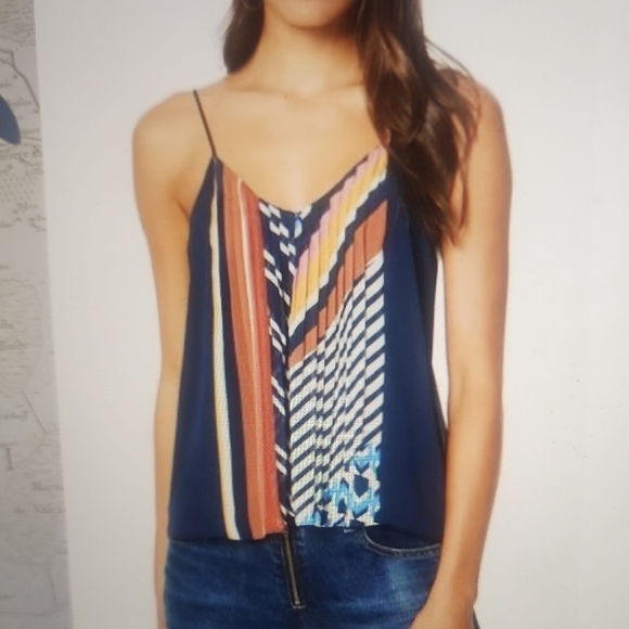 Ramy Brook Tops - Ramy Brook Monique Print Pleated Cami Size L